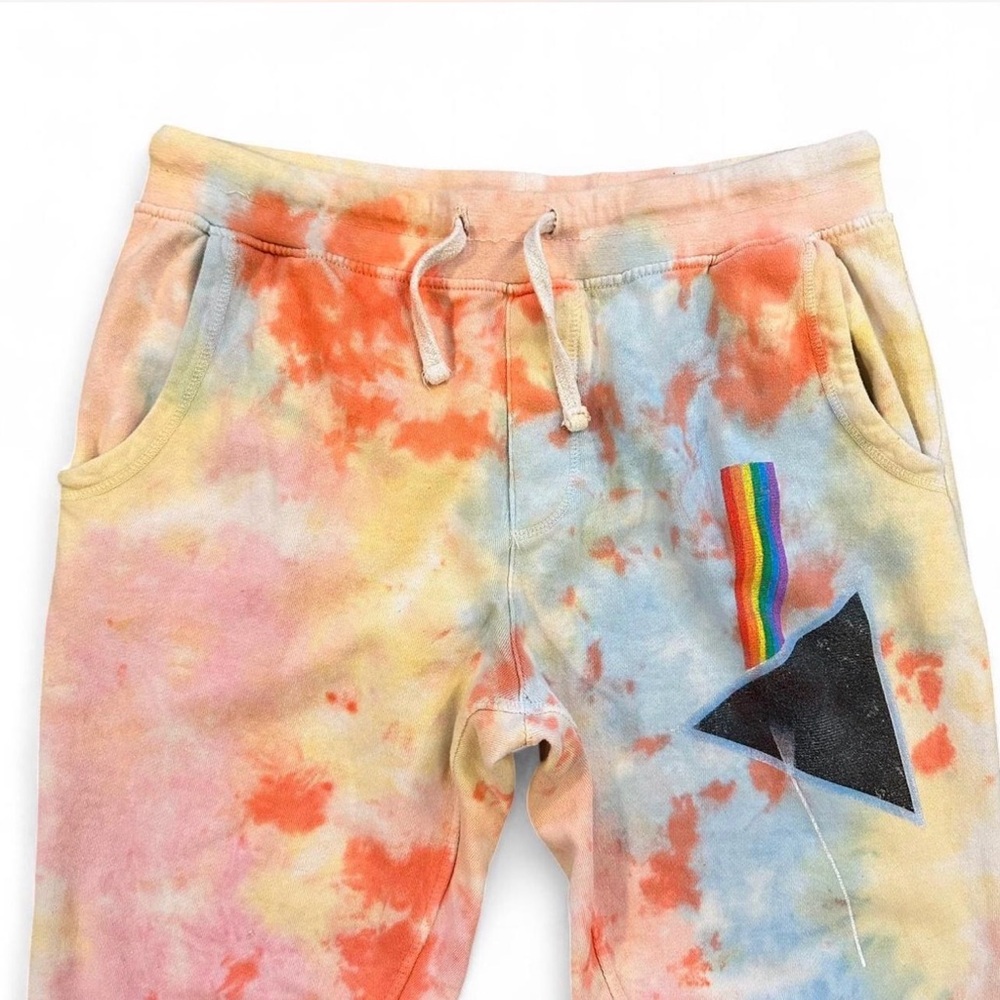 Pink Floyd Tie Dye Joggers Prism Women’s Lounge Sweatpants - Picture 4 of 6